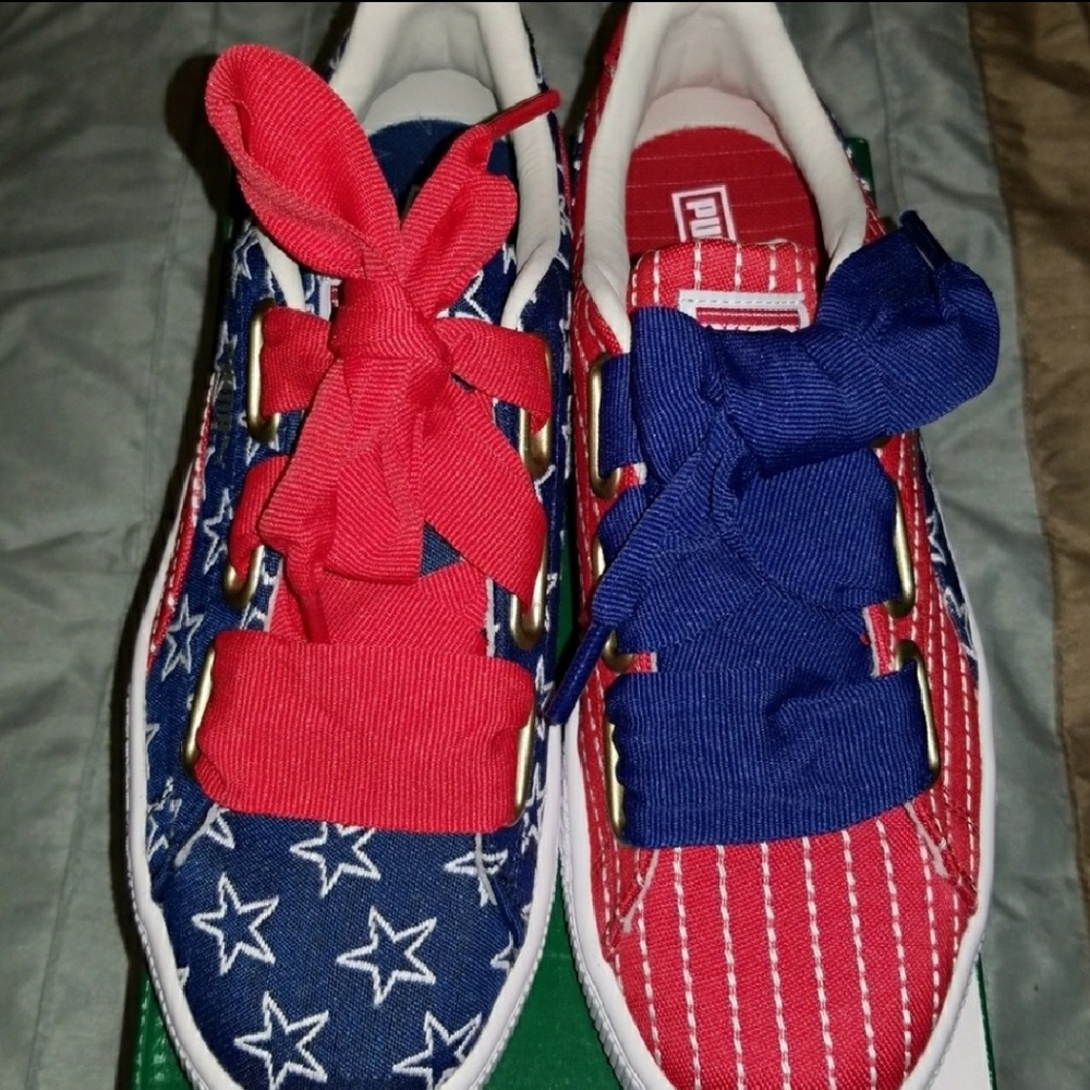 Puma Basket Heart 4th of July
